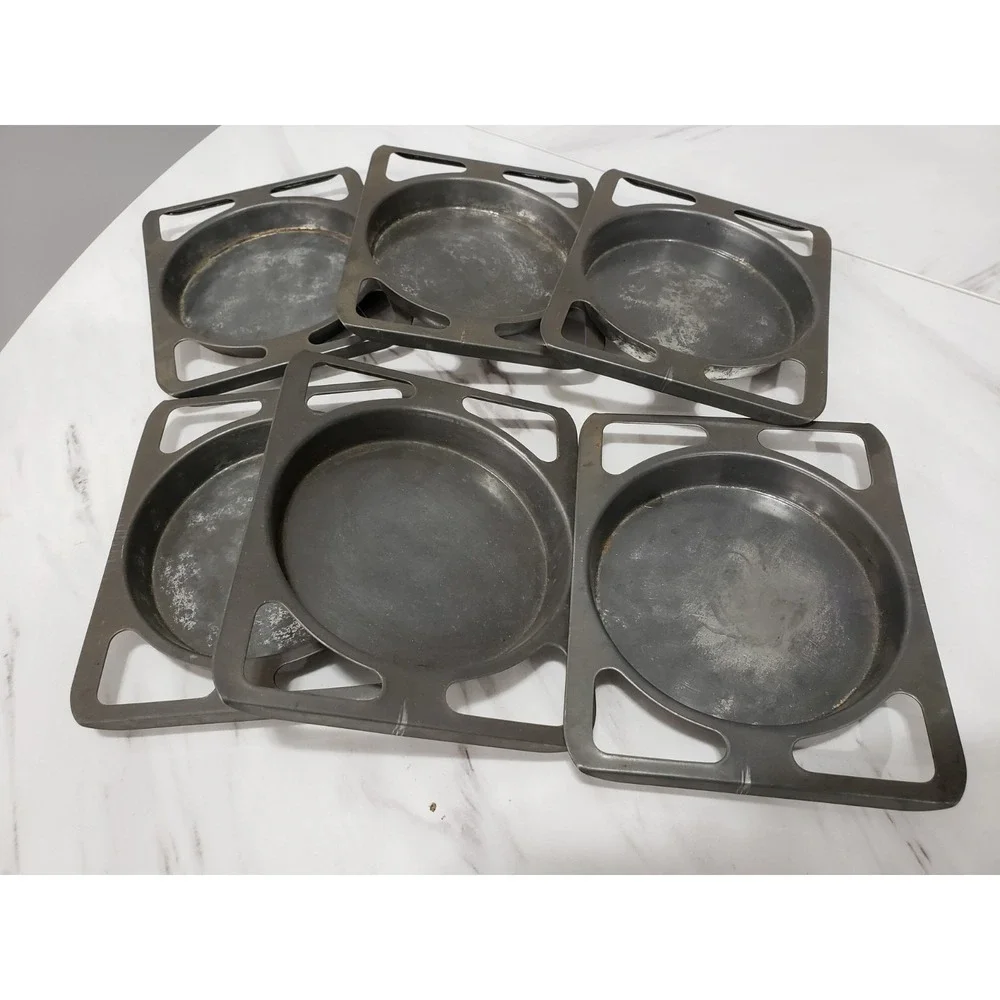 Lot 6 Vintage 1964 Kenner Easy-Bake Oven Metal Baking Pans REPLACEMENT PARTS